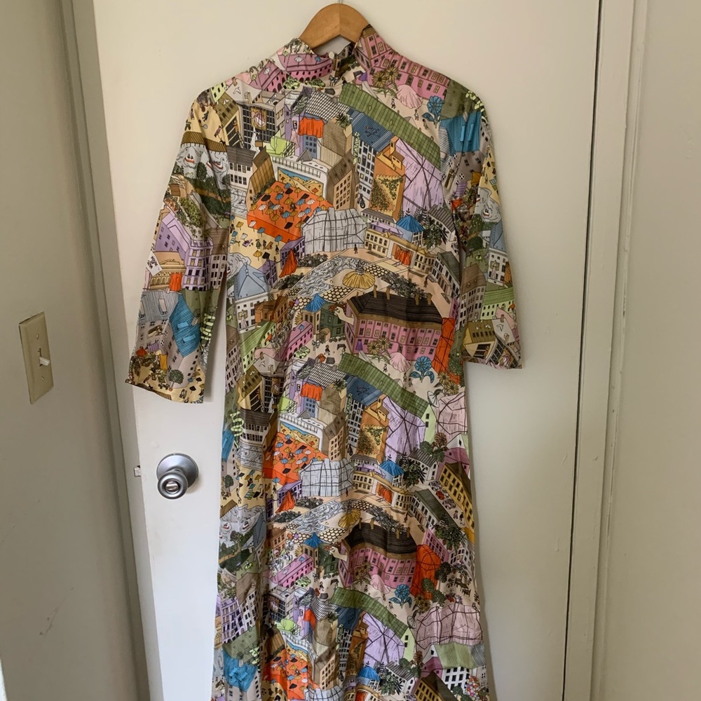 NWT - Stine Goya Dean Dress - City Print - Size XS